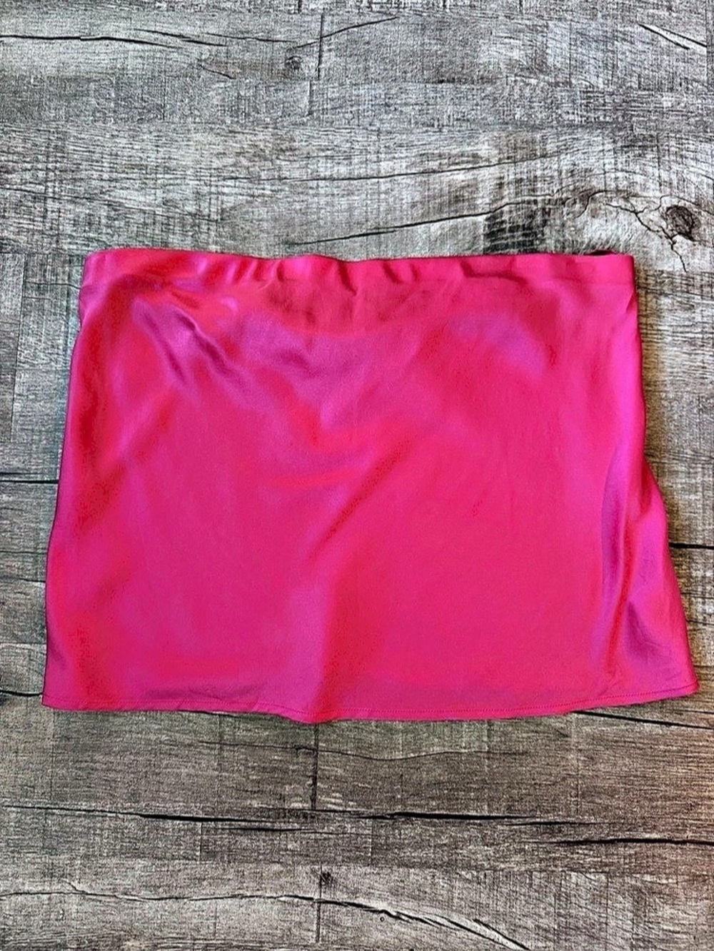 Reformation Pink Silk Strapless Top Like New